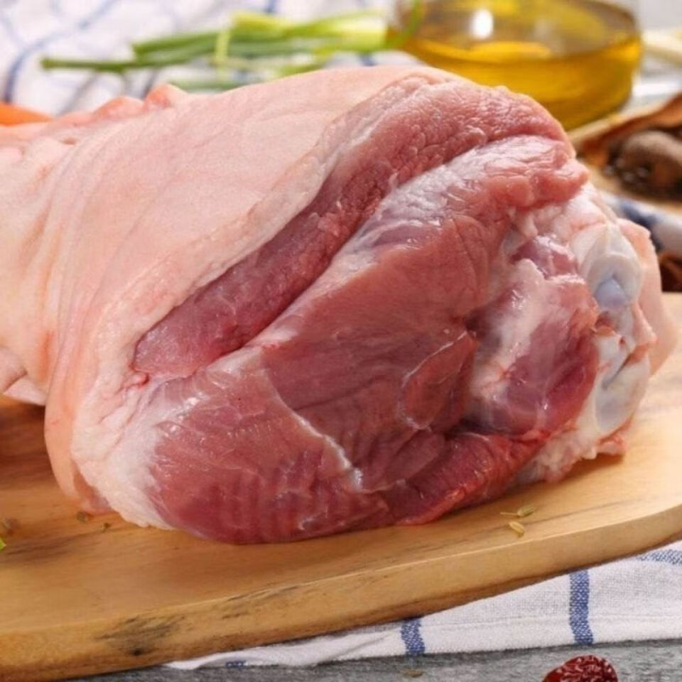 生猪肉新鲜去皮带骨猪后腿肉农户大猪后腿肉鲜猪腿肉臻鲜蓓去皮带骨猪