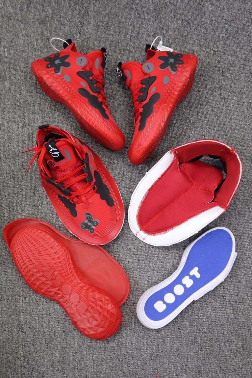 5futurenatural哈登5代篮球鞋糖果白彩虹耐磨低帮战靴 哈登5 黑红 42