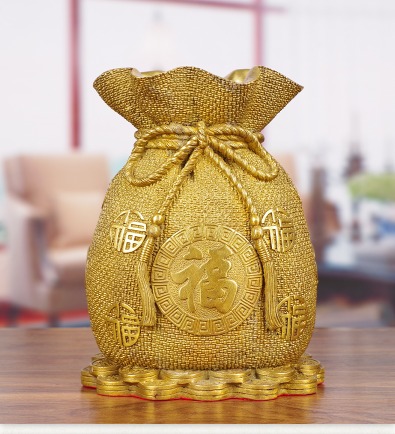 纯铜全铜福袋金钱袋摆件可存钱创意工艺品送朋友闺蜜店铺开业礼物西藏