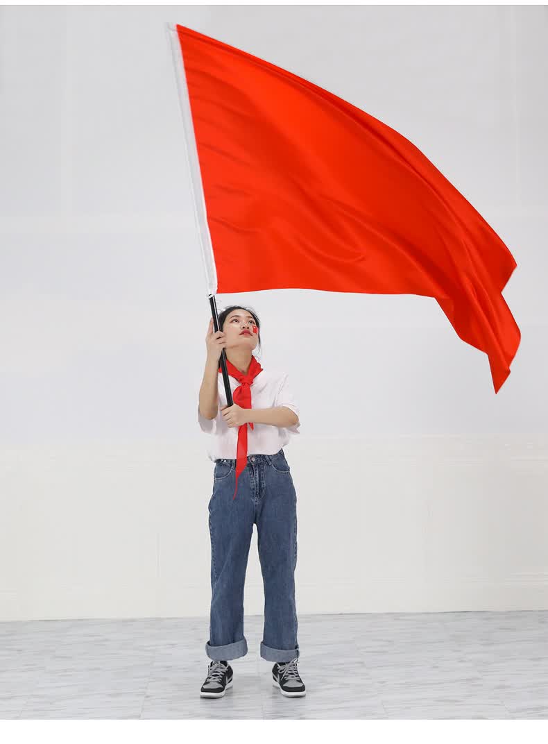 红绸布舞蹈绸子红绸带彩带大红绸布飘逸绸缎大型运动会道具民族舞蹈