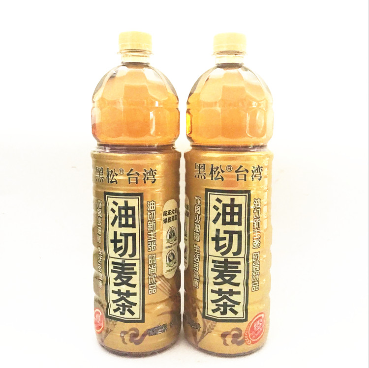 黑松油切麦茶125l6瓶大麦茶麦仔茶植物饮料夏季解暑清凉康之味牌麦茶