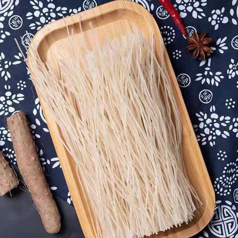 正宗铁棍山药粉条山药粉条河南特产纯手工制作山药粉丝 传统制作山药