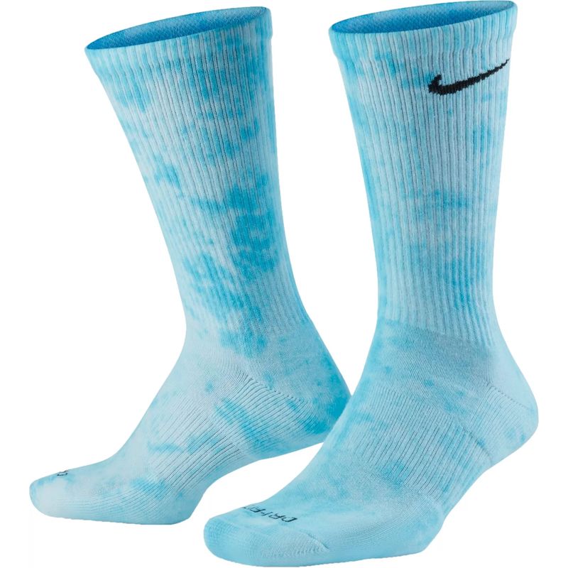 nike耐克袜子男袜彩色糖果袜干爽透气高筒2双装tiedye女袜dm3407