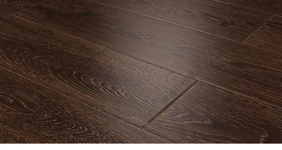 源自野生原木三层多层实木复合木地板e0级家用地暖厂家直销 深咖色