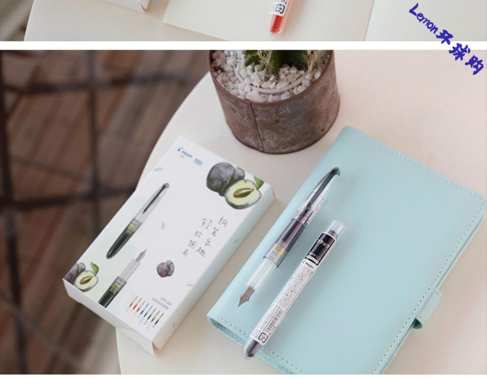 百乐(pilot)多彩迷你钢笔f咀 配墨胆/笔盒 spn20f 元气迷你小钢笔学生