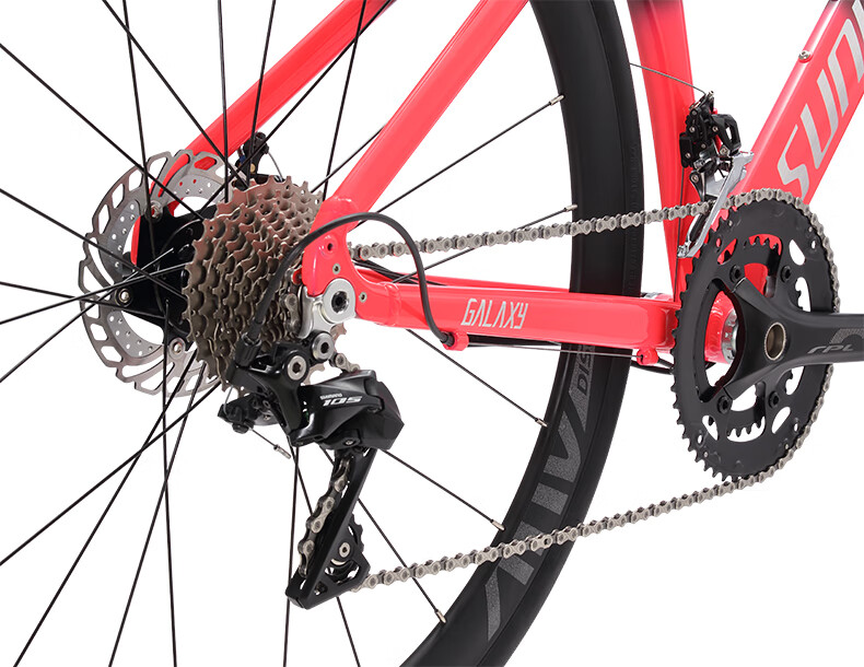 速比特sunpeed galaxy公路车铝合金砾石自行车线拉碟刹gravel单车 黑