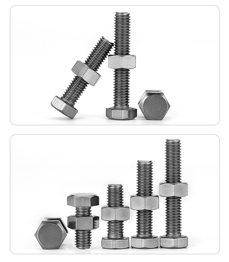 m16外六角钛螺丝螺母套装ta2纯钛螺栓m16*25/30/40/50/60/70-150 m16*