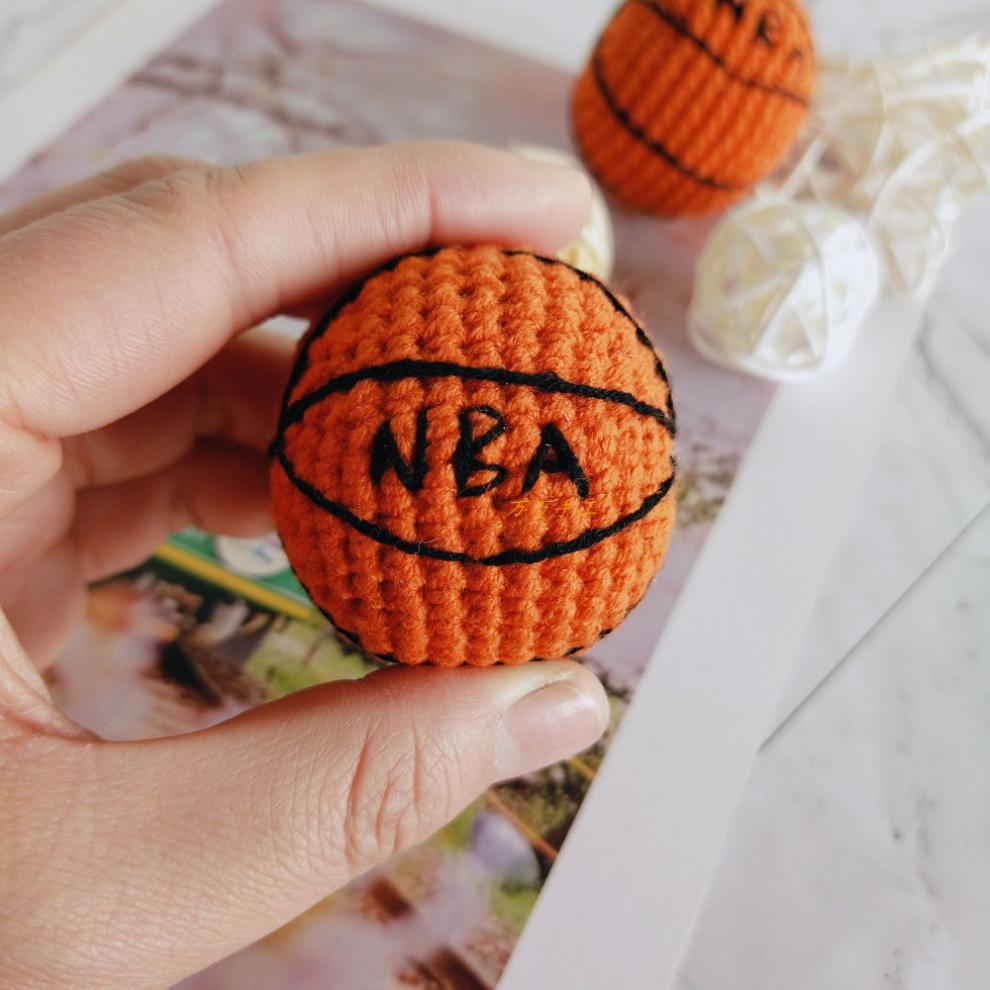 杞沐篮球钥匙扣手工编织diy材料包男孩情侣男女朋友礼物创意挂件成品