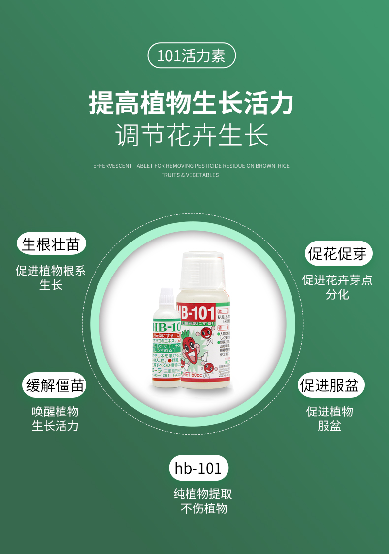 日本进口植物生长活力素三角梅兰花卉月季多肉植物活力素水1支6毫升