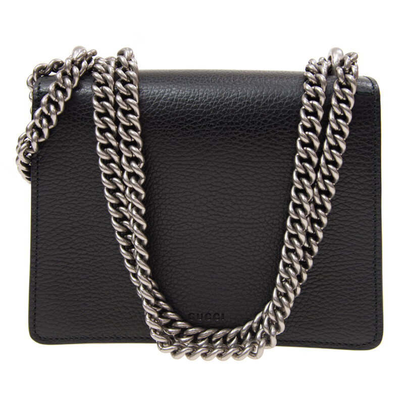 gucci古驰古琦dionysus女士黑色牛皮链条单肩包421970caogn8176黑色