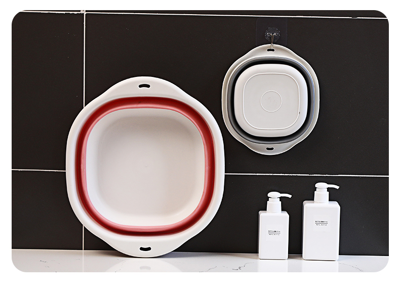 便携式可折叠盆可折叠盆洗脸盆家用大小号学生宿舍塑料便携式旅行游