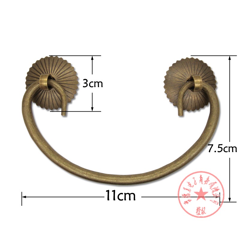 樟木箱铜配件中式仿古铜合页樟木箱箱包五金铜配件老式箱扣锁扣铜拉手