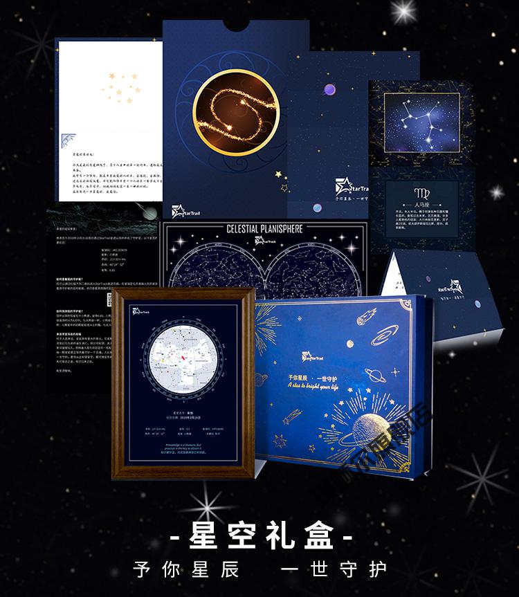 圣诞礼物星星命名权七夕情人节限定情侣礼盒浪漫创意纪念女生日毕业