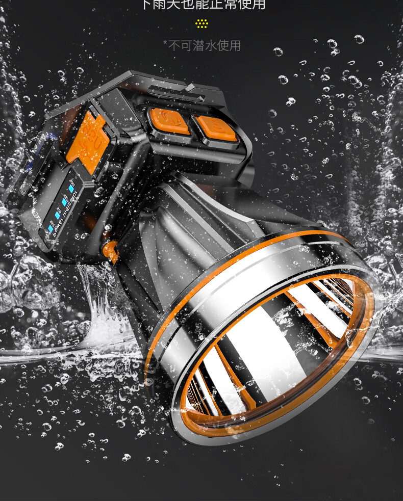优巴伦 旗舰德国进口品质头灯强光超亮大功率充电感应氙气头戴式户外