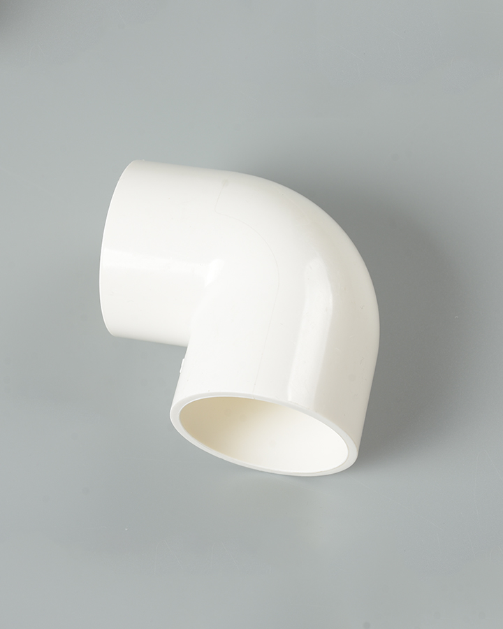 pvc弯头水管配件给水管90度上下水直角弯接头鱼缸管件16-50mm pvc90度