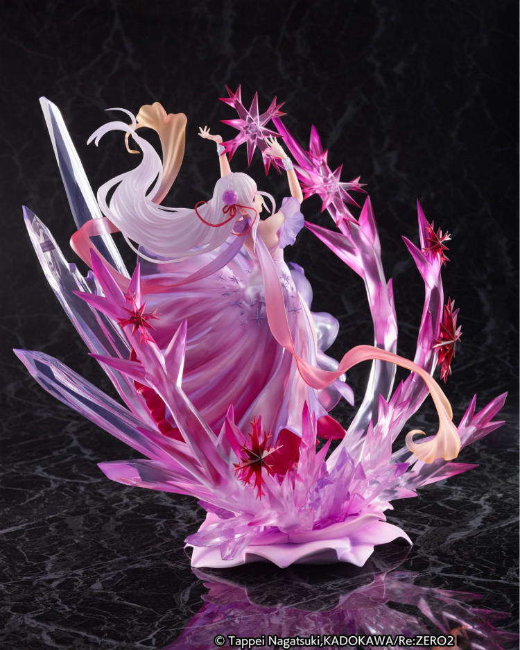 代理版现货ssfestream从零开始冰冻的爱蜜莉雅水晶礼服手办全新现货