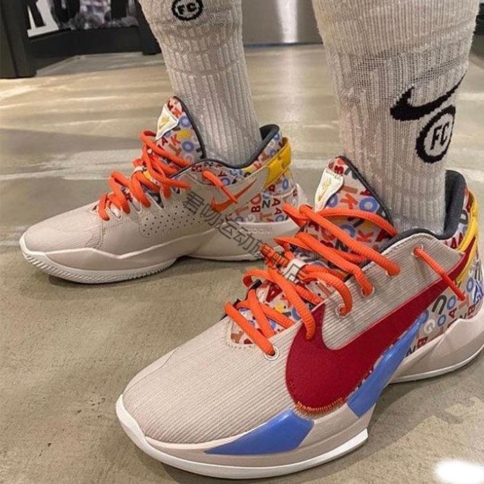 高版本公司级莆田纯原字母哥2代篮球鞋2ep白水泥黑白金气垫实战耐磨