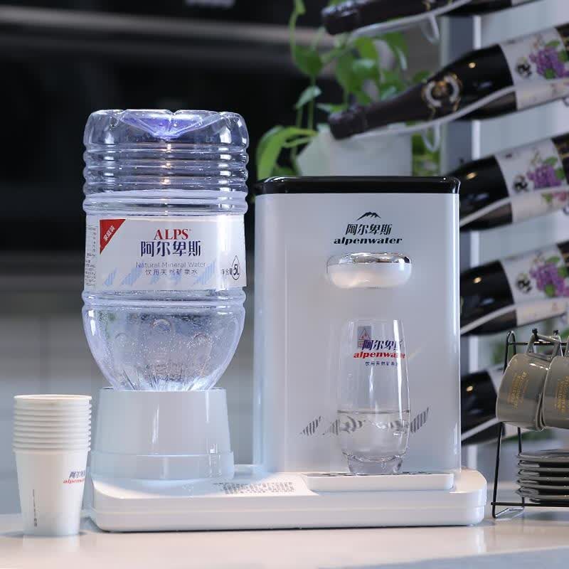 阿尔卑斯矿泉水苏打水5l8桶装大桶家用天然饮用水整箱5000ml8桶