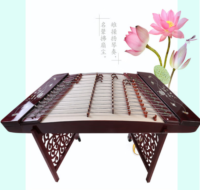 402扬琴 杨琴乐器红木 花梨木扬琴 初学考级 演奏级扬琴 红木(月下