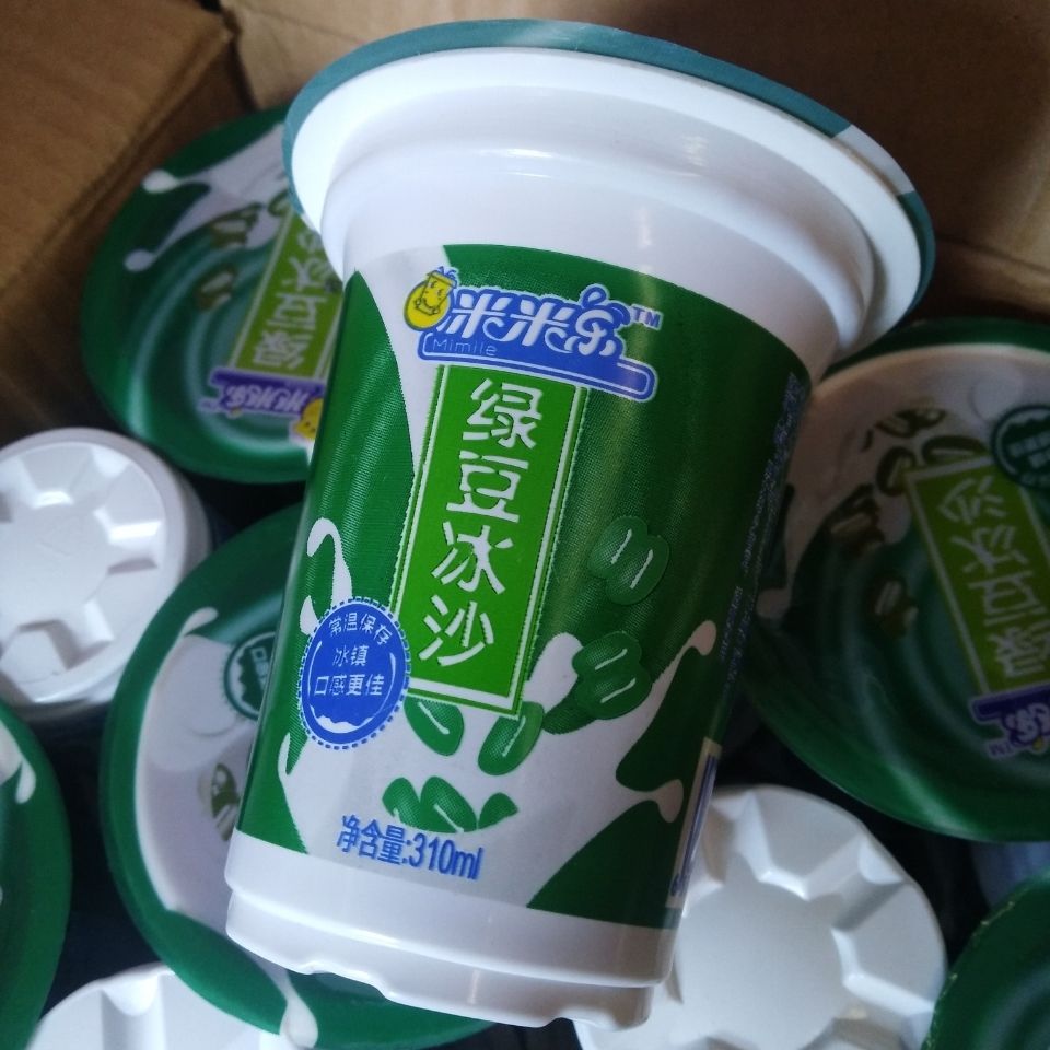 米米乐 绿豆冰沙饮料 310ml杯装整箱 30杯清凉解暑 整箱30杯【图片