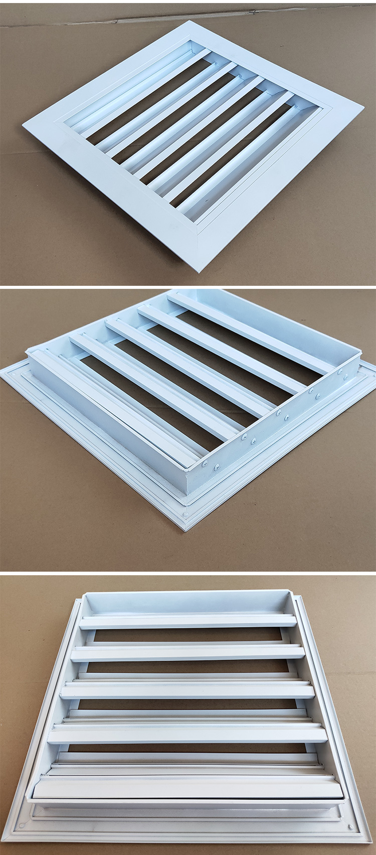 铝合金防雨百叶窗防水通风口盖空调外机外墙装饰进出风口排风外框尺寸