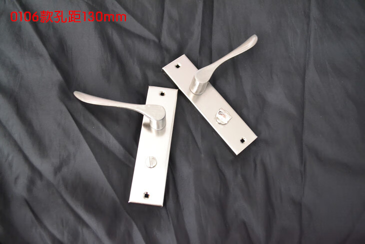 卫生间浴室厨房单舌无钥匙门锁厕所锁具锁芯螺丝孔距130mm0106款配锁