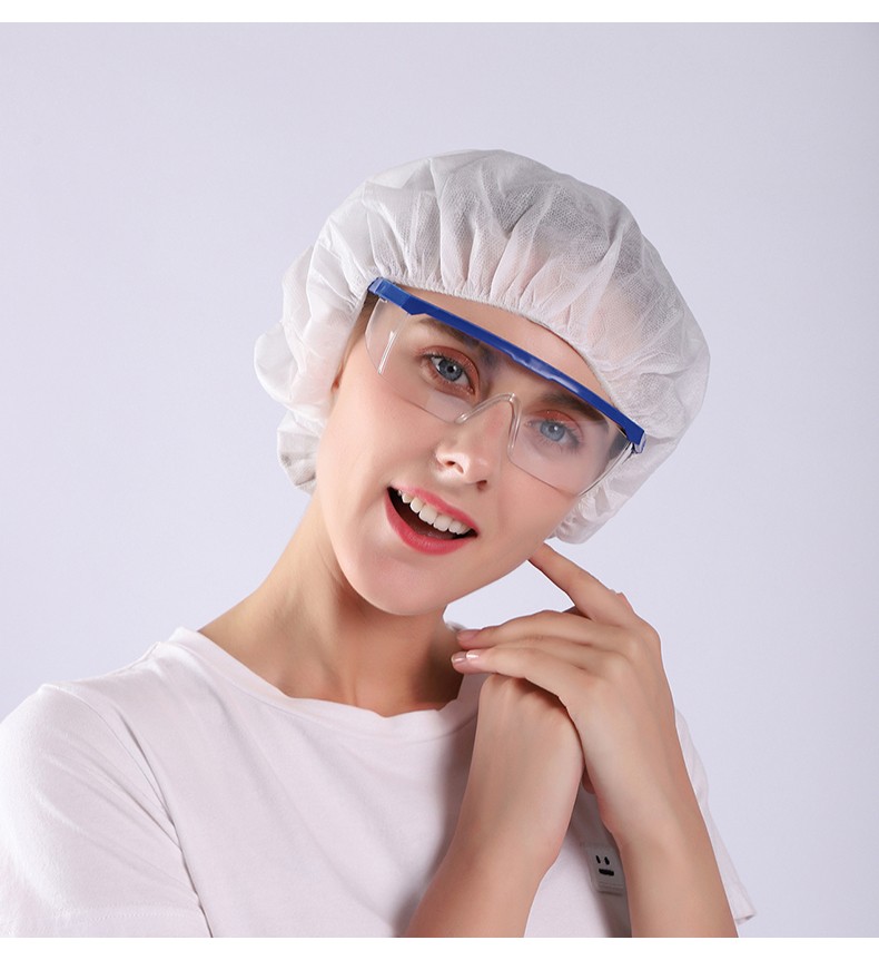 无纺布网帽食品餐饮厨师帽防尘厨房卫生一次性帽子工作帽男女头套条形
