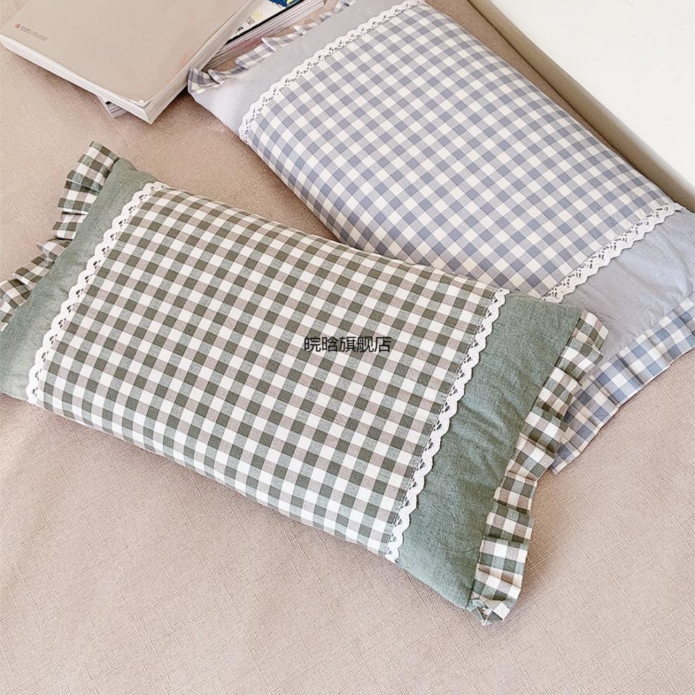 樱桃核枕头樱桃核枕头成人修复单人睡觉家用的按摩枕芯拉伸牵引 蓝灰