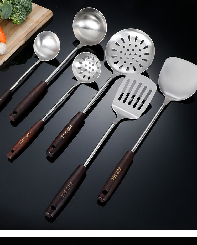 304不锈钢锅铲炒菜铲子家用漏勺火锅汤勺全套铲子套装厨房用具sz可
