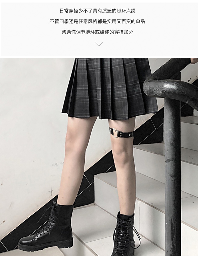 腿环大腿绑带腿环大腿绑带女饰品暗黑日系腿带大腿圈朋克腿饰性感袜带
