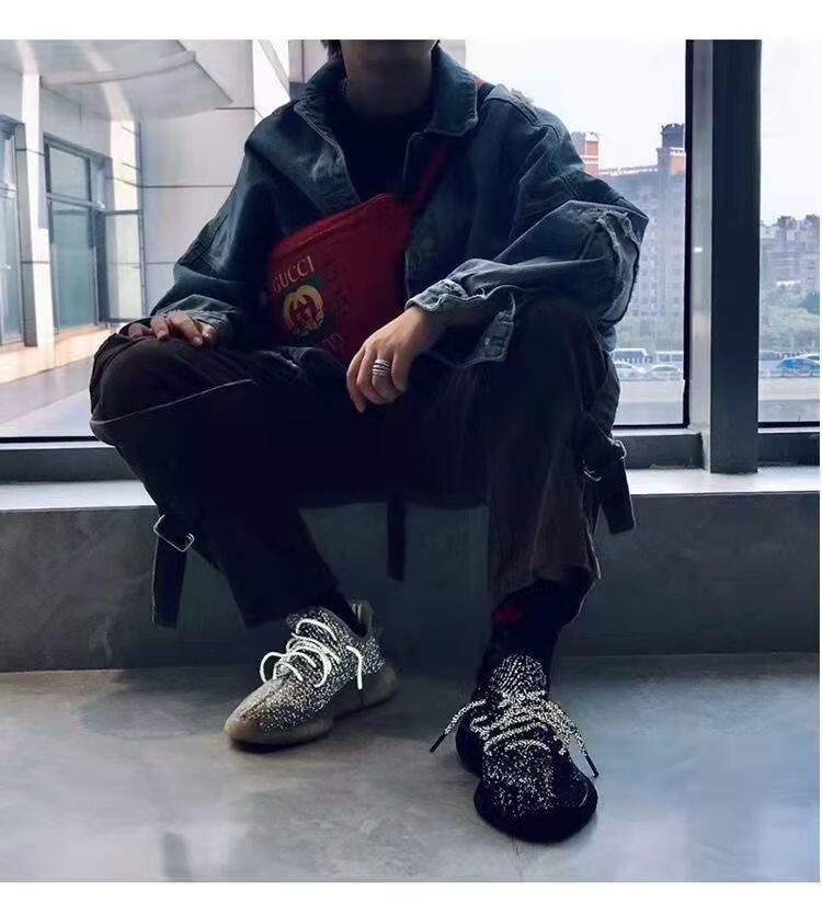 商场同款椰子鞋男满天星350v2莆田纯原bsf真爆yezi男女休闲情侣跑步鞋