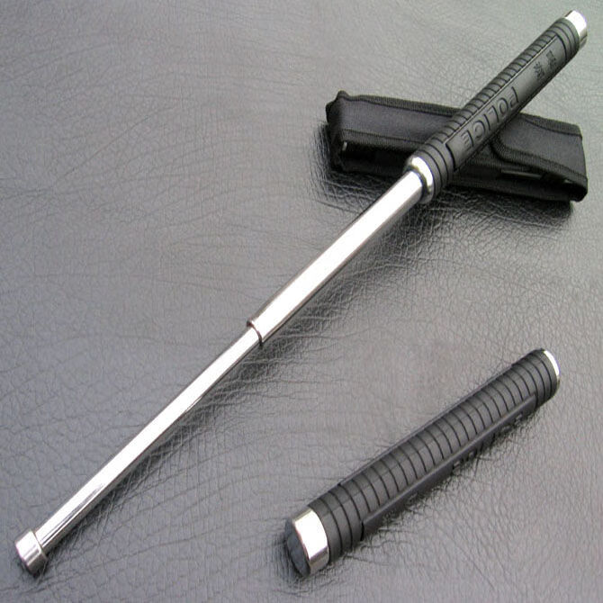 2022新升级新升级伸缩警杆野人谷防身甩棍棍合金钢棍钛钢三节棍防卫