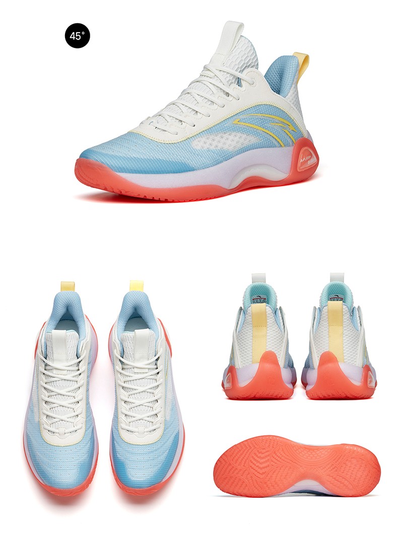 0】安踏篮球鞋男2022夏季水泥泡泡二代低帮耐磨透气运动鞋男112221610