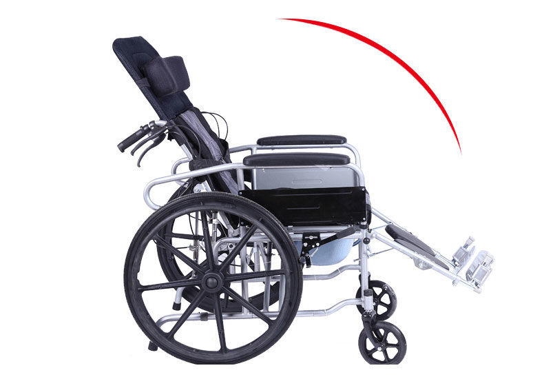 【jd健康】全躺轮椅折叠轻便带坐便多功能老人便携残疾人老年人手推