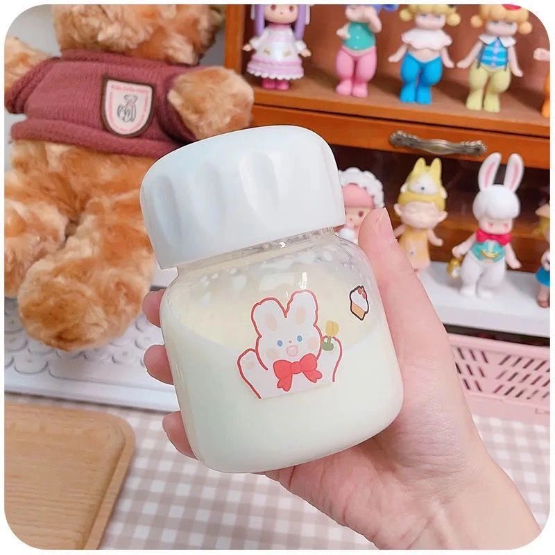 蒸煮侠小巧迷你可爱塑料杯牛奶胖胖杯网红便携女学生杯子ins小清新