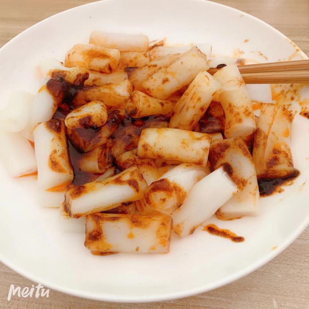 tlxt免煮广东小吃蒸肠粉280克3份养点珍珠肠粉3份250克香辣牛肉酱包