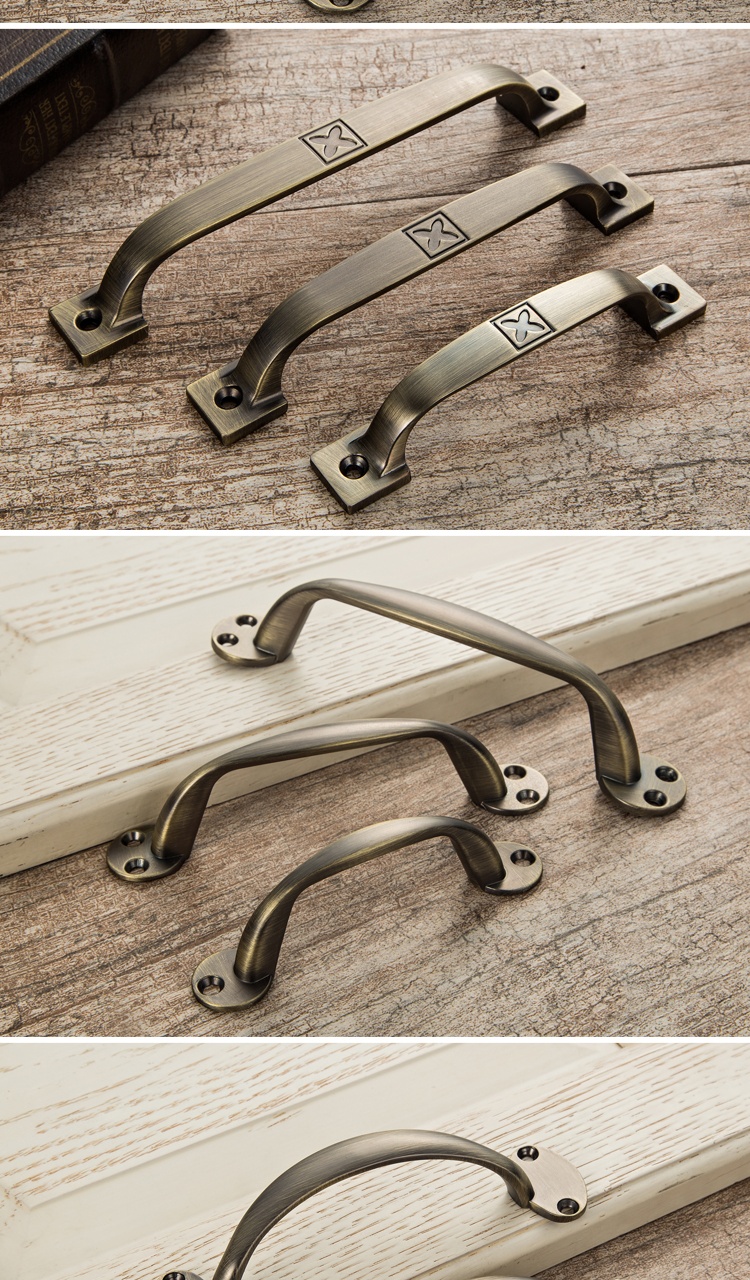 门把手柜门抽屉拉手易嘉新中式木门艺术拉手床头柜厨柜拉手明装老式