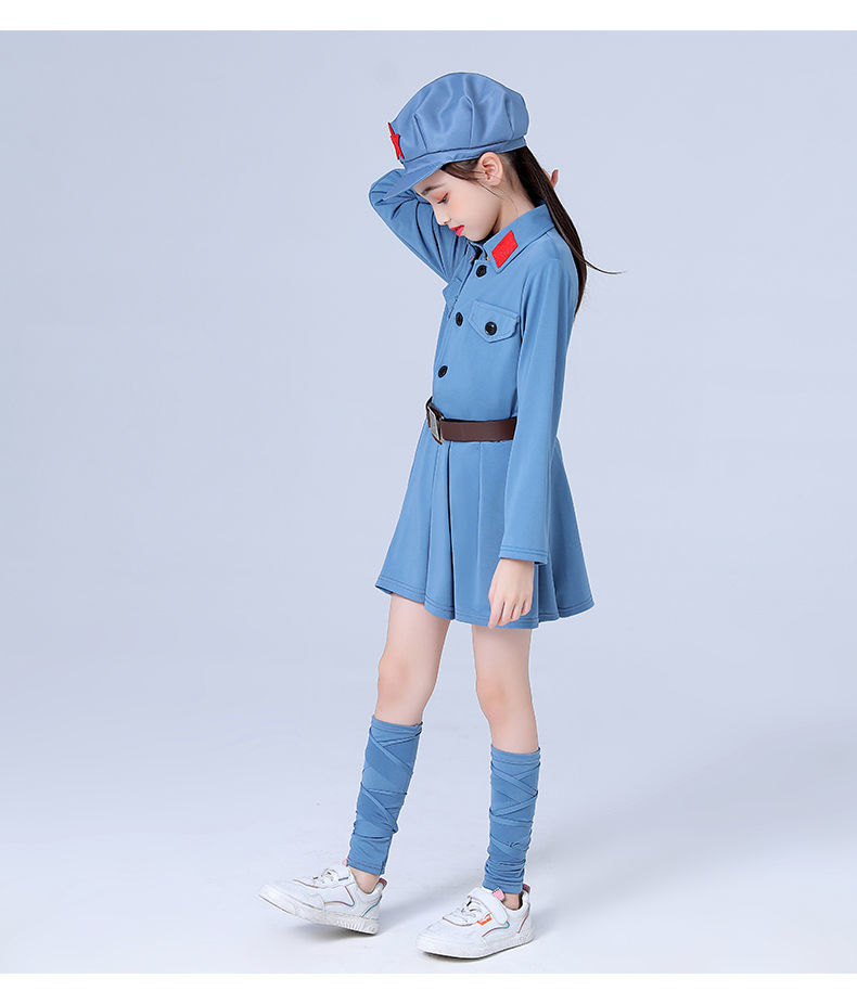 六一儿童节红军演出服装儿童小红军衣服闪闪红星舞蹈服舞台表演八路军