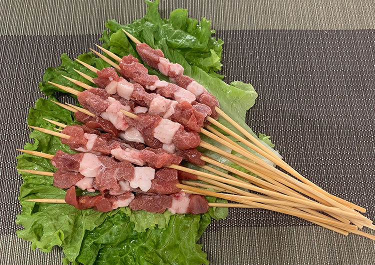 羊肉串30串新鲜烧烤食材生牛羊肉串冷冻油炸食材批发 鲜琛觅 牛肉串90