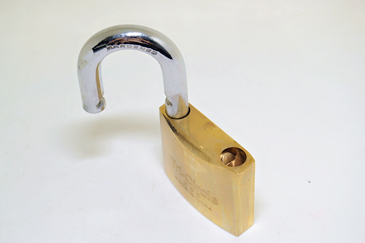 三环挂锁 三环锁纯铜挂锁通开互开同心锁仓库大门防盗宿舍柜门264铜锁