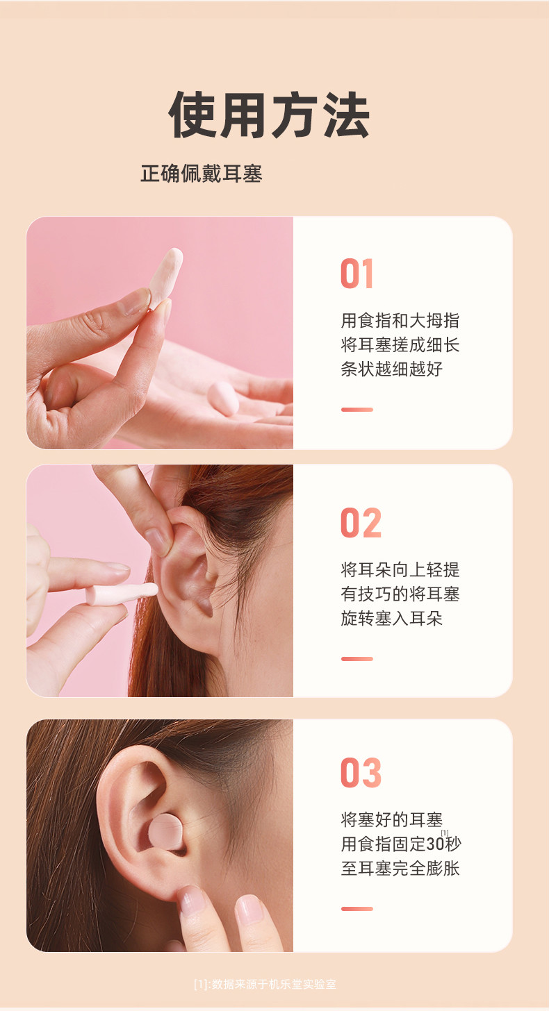 耳塞防噪音机乐堂超隔音睡觉专用睡眠神器降噪工业耳罩呼噜声炫蓝4枚