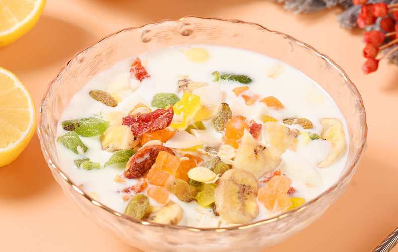 美粥食客混合麦片水果果粒燕麦片500g袋装可干吃营养早餐2袋