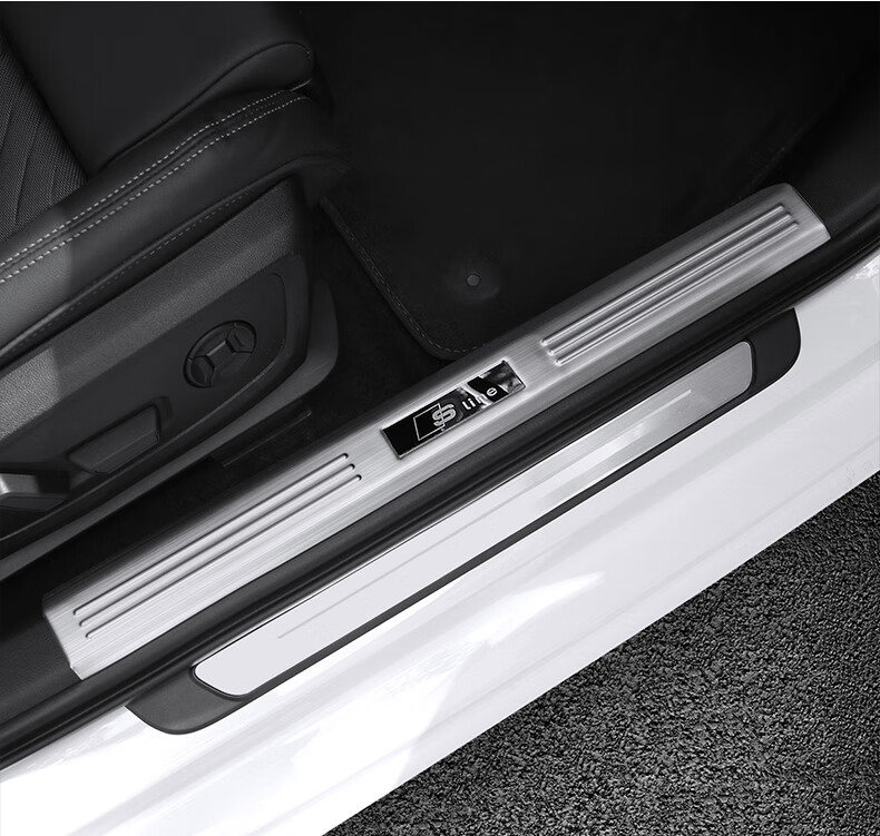 21款奥迪a3l专用迎宾踏板门槛条改装不锈钢踏板防踩踏内饰装饰条配件