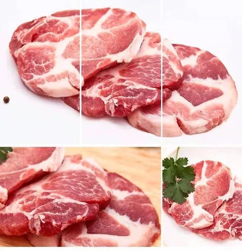 梅花肉新鲜生猪肉蒙山散养黑土猪去皮去骨雪花肉猪颈肉烧烤食材昌隆