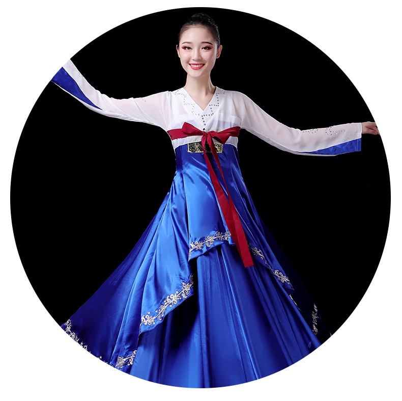 舒弗星韩舞服装女套装朝鲜族民族开场舞蹈演出服舞台大摆裙宫廷公主
