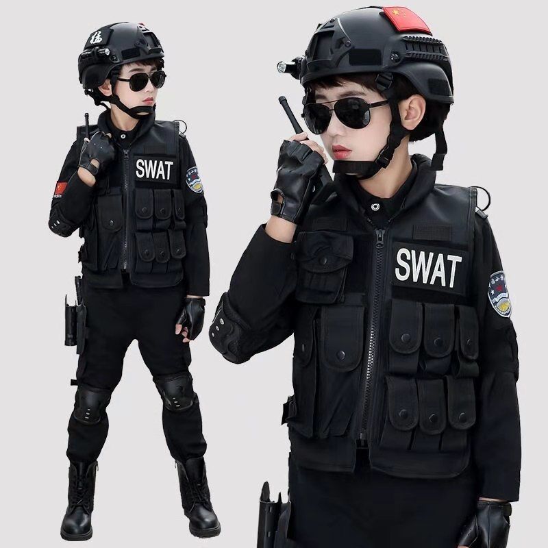 迪士尼disney旗舰特种警察儿童警察衣服小孩子穿的警察