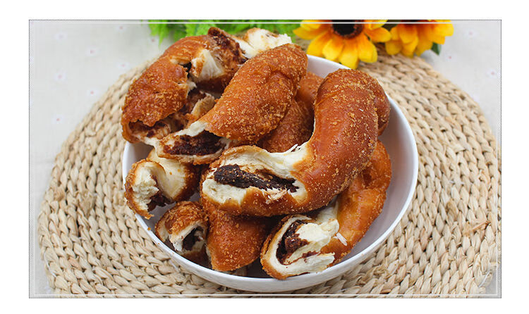 东北特产小吃豆沙手撕夹馅大麻花酸奶软麻花老式网红夹心面包早餐