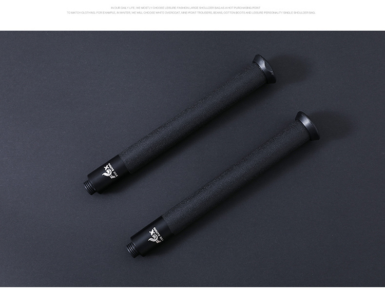 狐狸fox合法防身机械甩棍棒辊车载用品自卫便携三节伸缩21寸棕色牛皮