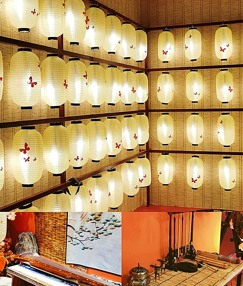 纸灯笼古装灯笼道具灯笼古风道具汉服民宿魏晋风夜景灯笼汉服宫灯日式