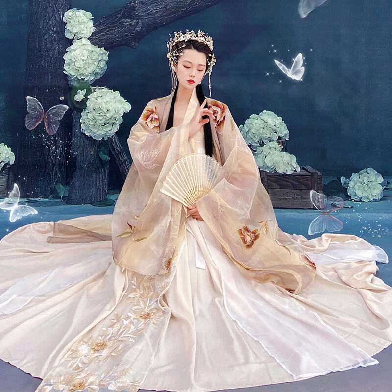 南极人(nanjiren)唐朝服装 古代公主华丽服装唐朝公主汉服暮色大码